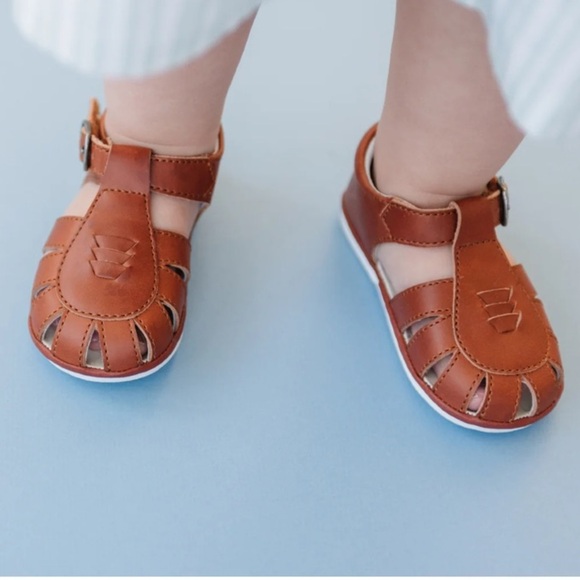 L’amour Angel Henry caged leather sandal size 5 Brown - Picture 2 of 5